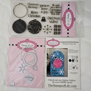 The Stamps of Life Christmas Stamp &  Die Set Ornaments4Christmas